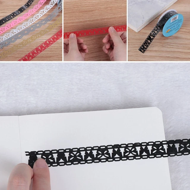 bling spitzen - band blume klebeband scrapbooking aufkleber klebrige papier