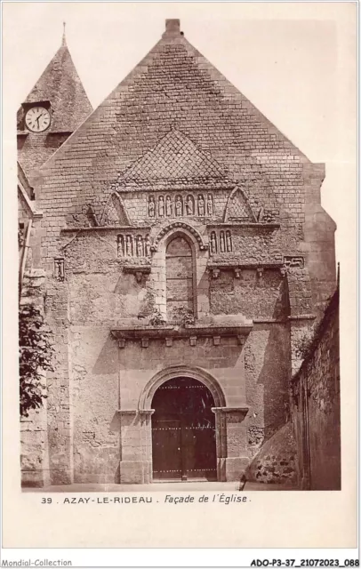 ADOP3-37-0241 - AZAY-LE-RIDEAU- façade de l'église