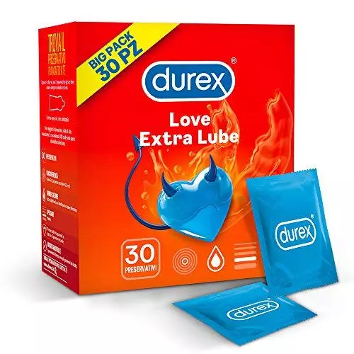 Durex Love Preservativi Comfort Facili da Indossare, Maxiformato 30 Profilattici