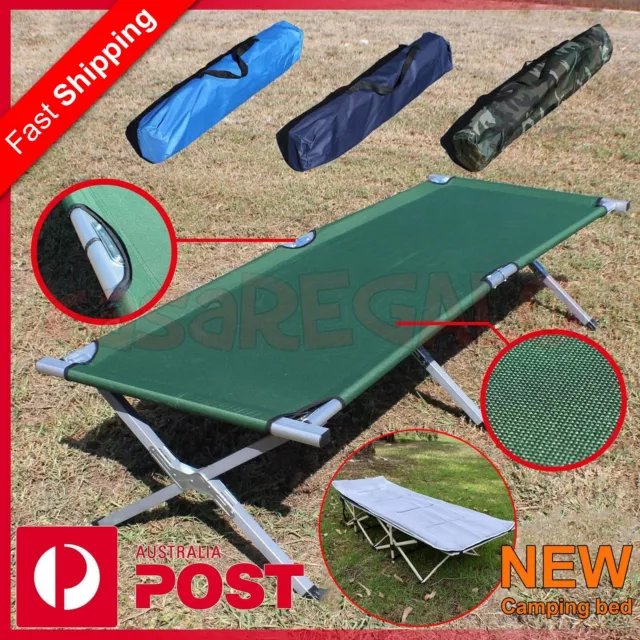 Folding Camping Bed Stretcher Light Weight Camp Portable with Carry Bag