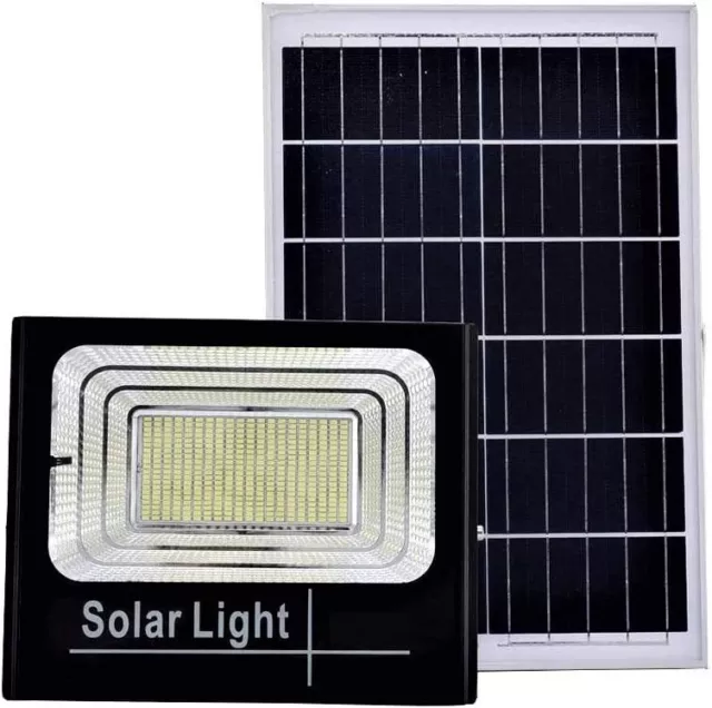 Phare Luminaire LED Panneau Solaire Photovoltaïque 200W avec Télécommande Cir