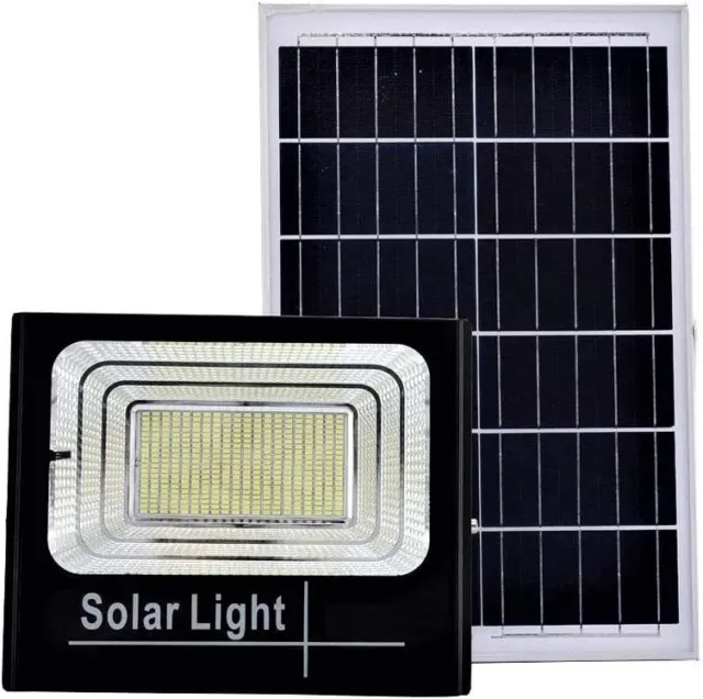 Phare Luminaire LED Panneau Solaire Photovoltaïque 300W avec Télécommande Cir