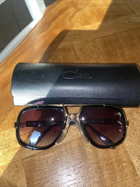 Cazal lunettes De Soleil Noire Et Dorée Mod/656/3 Sunglasses Modèle Légende