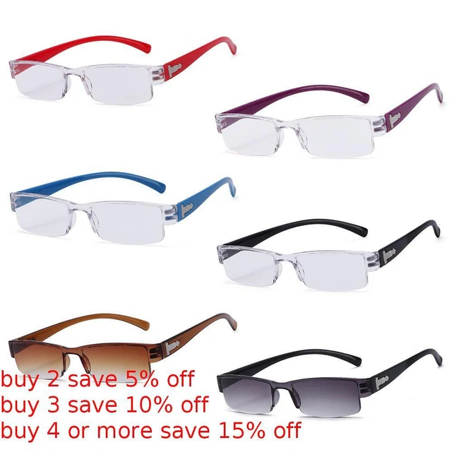 Ultra-light Presbyopic Glasses Reading Glasses Readers Eyewear Half Frame
