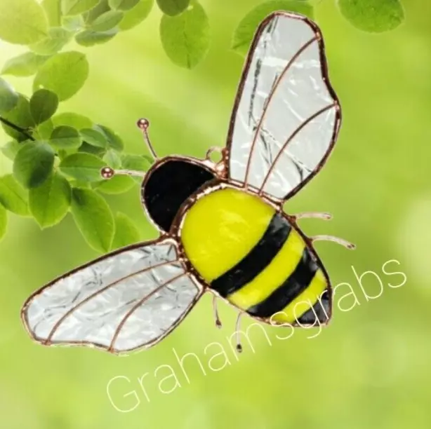 Stained Glass Bee Suncatcher Sun Catcher Ge240 Gift Essenials Window Decoration