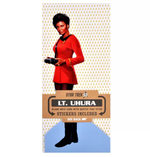 Star Trek Lt. Uhura - Quotable Notable – Cut Out Greeting Card & Quote Stickers