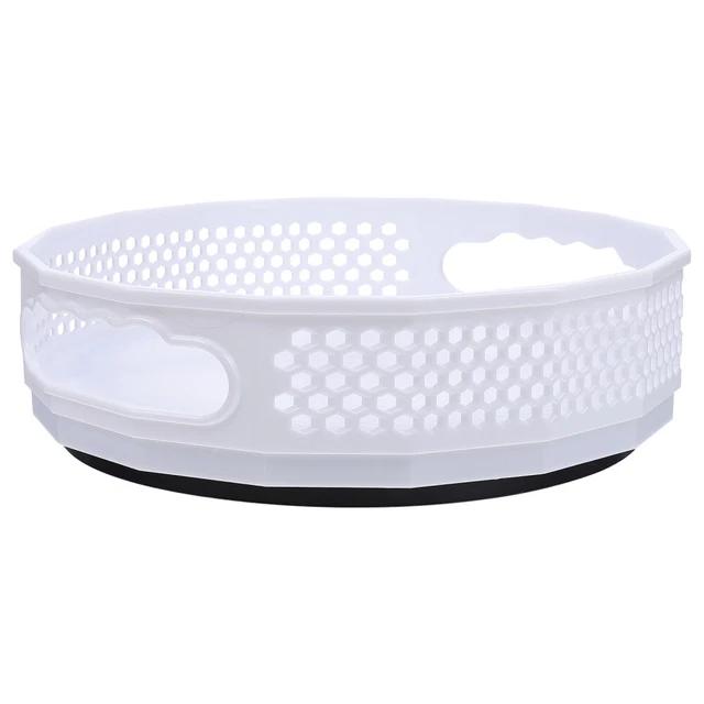 Estantería giratoria accesorios para trompetas bandeja de postre contenedor estantería blanco p.s