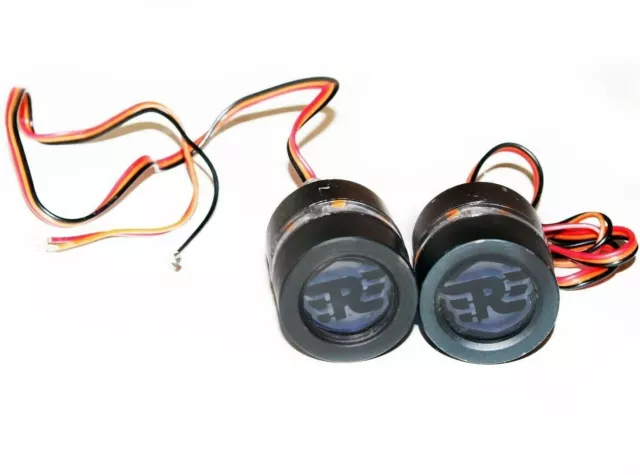 FIT For Royal Enfield Handle Bar End LED Turn Signal Indicator Light Set