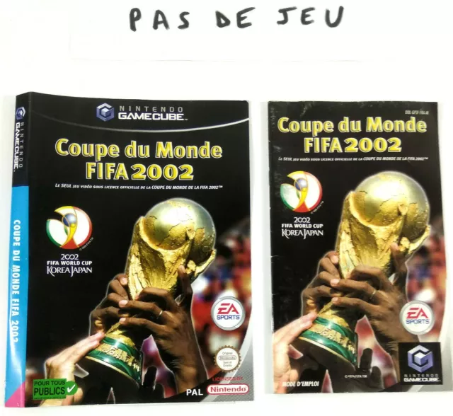 GameCube VF  Jaquette et Notice Coupe du Monde Fifa 2002