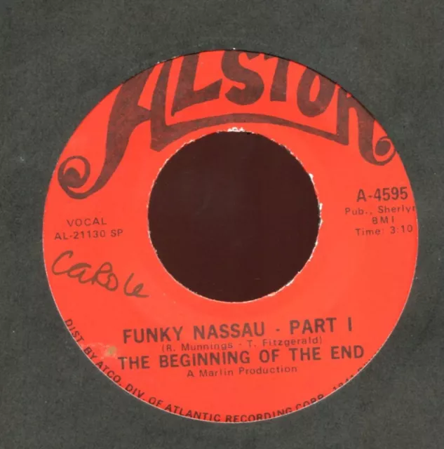 Ex Beginning Of The End Funky Nassau Rare Groove Classic Funk Soul Disco Usa 7"