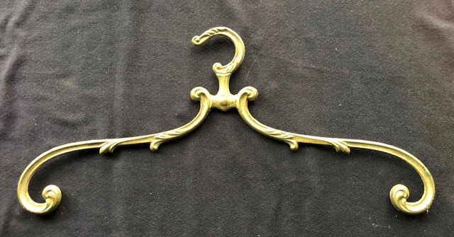 Brass Hanger Victorian Wedding Pictures Dress Coat 17" Photo Decor Bridal Gown