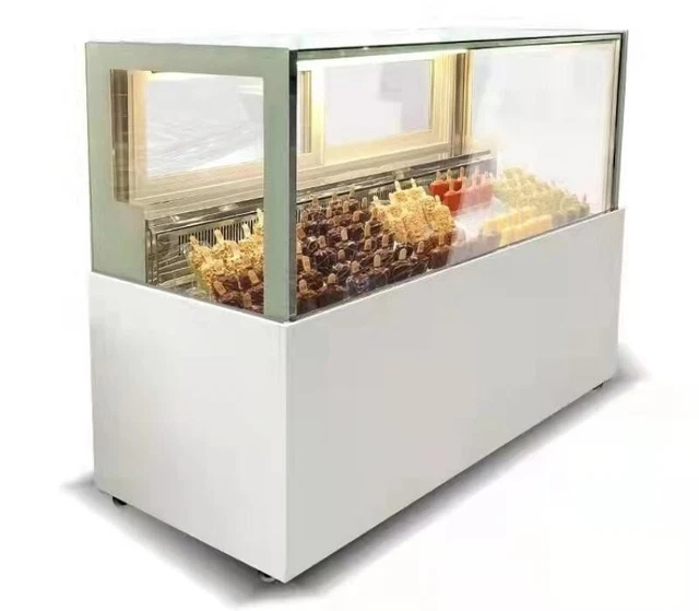 835W Commercial Popsicle Display Case Ice Cream Showcase Cabinet Gelato Freezer