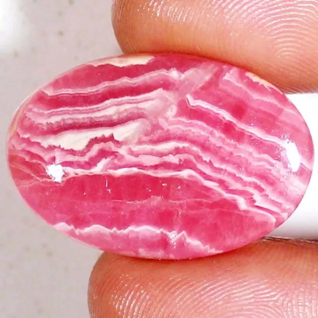 48.90Ct 100%Natural Nice Designer Rhodochrosite Oval Cab 22x34x5 mm Gemstone 2