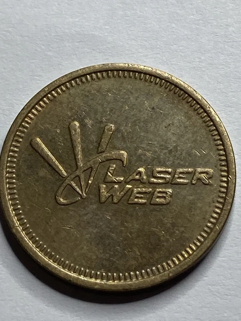 Laser Web Laser Tag Arcade Token #RM1