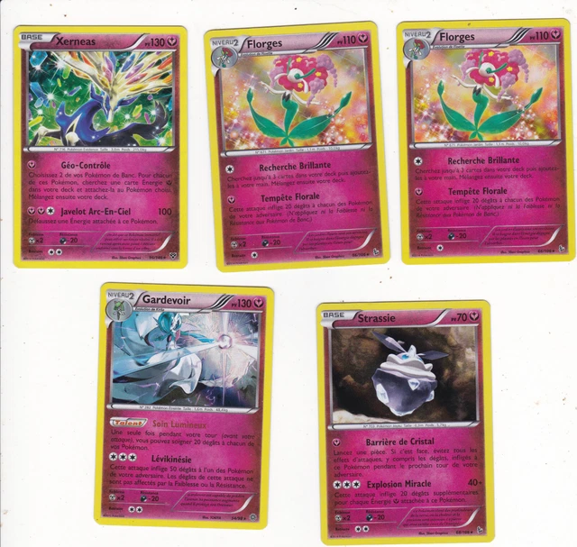 Lot x5 cartes POKEMON FEE FR EX-NM 100% RARES HOLO GARDEVOIR 54/98...
