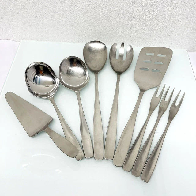 WMF Besteck Berlin Cromargan Servierbesteck Vorleger 9 teilig mit Salatbesteck