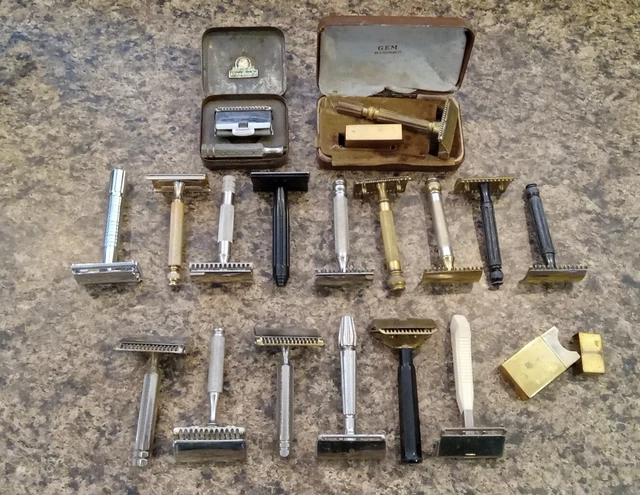 vintage gillette safety razor lot