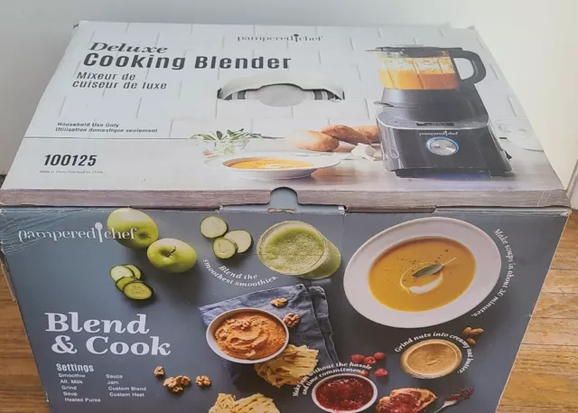 Pampered Chef Deluxe Cooking Blender Smoothie Cup & Adapter 100195