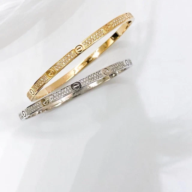 Cartier Love Breath 19 Sm Yg Diamond Bracelet _86277 Cartier Love Breath 19 Sm Yg Diamond Bracelet _86277