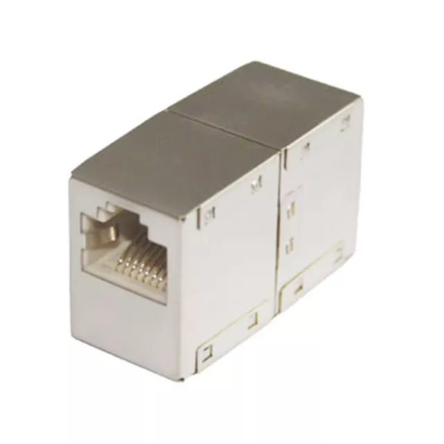 Connecteur d'embrayage patch CAT.6 CAT6 2 x prise RJ45 boîtier métallique blindé