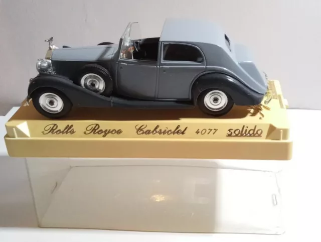 Solido Age D'or 1:43 Scale Rolls-Royce Cabriolet - Grey - #4077 - Cased