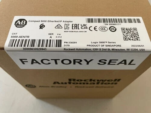 Allen-Bradley AB 5069-AENTR SER A Compact 5000 EtherNet/IP Adapter 5069AENTR