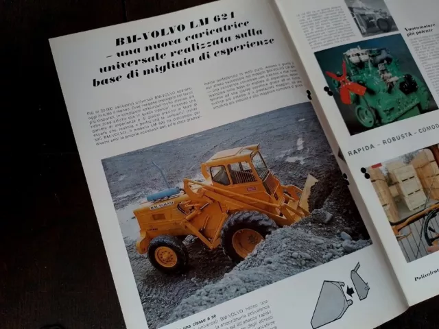 BM VOLVO CARICATRICE LM 621 brochure pubblicitario originale 1970