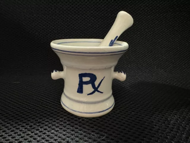 Vintage Delfts Holland Blue and White Mortar and Pestle 2 Inches (R123)
