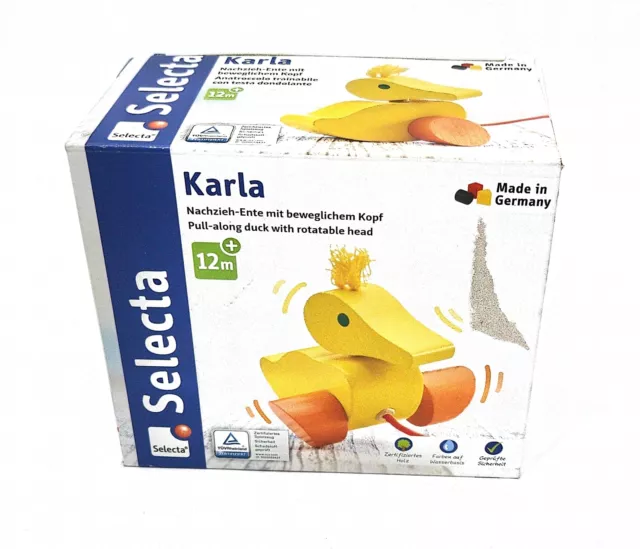 Selecta Holzspielzeug Nachzieh-Ente Karla