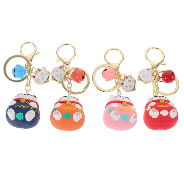 Portachiavi Portafortuna Maneki Neko - Gatto Fortunato, Regalo Buona Fortuna - Foto 12