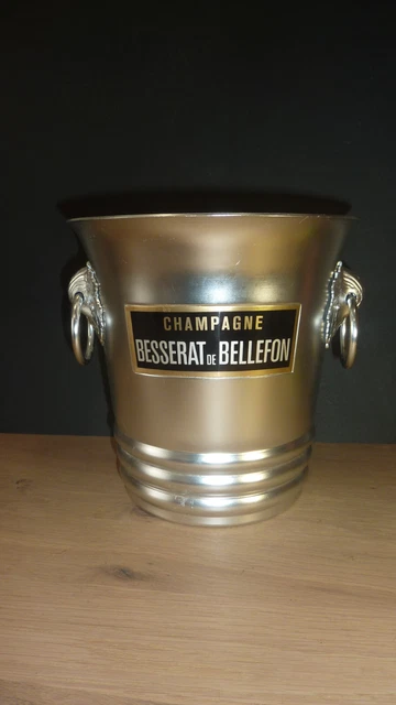 Seau à Champagne Henriot En Inox - Grand Rafraîchissoir Vintage - État Général Bon