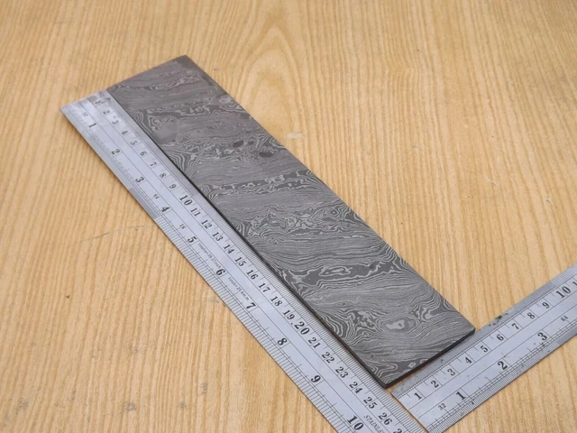 Handmade Forged Damascus Steel Heavy Duty Billet For Making Knife Twist 10"x 2"
