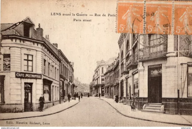 8160 cpa 62 lenses before the war - rue de Paris