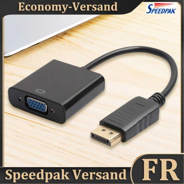 Nouveau 1080p DP Displayport mâle Câble d’adaptateur femelle convertisseur vidéo