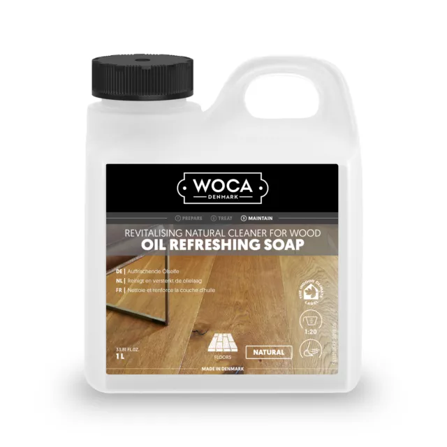 WOCA Öl-Refresher Oil Refresher Reiniger Pflege Holz *Natur* 1,0 L (24,50 €/L)