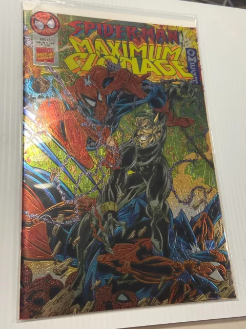Spider-Man Maximum Carnage Omega (1995) Tom Lyle Special Wrap Around Chromium...