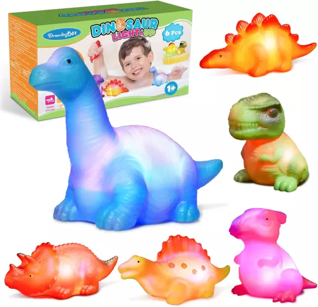 Tesoyzii Bath Toys, Gifts for 1 2 3 4 5 Year Old Boys Light Up Bath Toys Toys