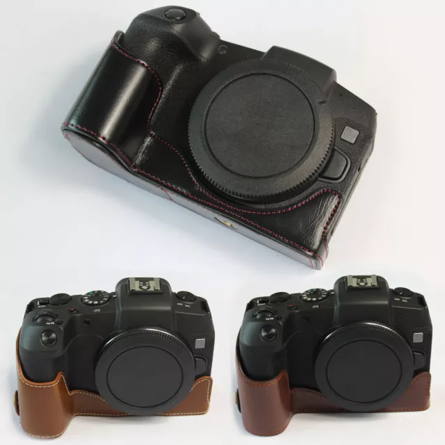 Genuine Real Leather Half Camera Case Grip hand strap for Canon EOS RP