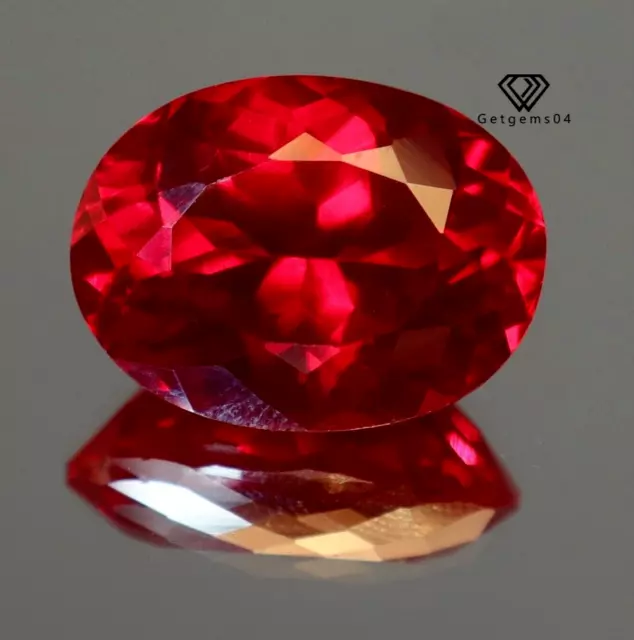 18.05CT Gle Certificado Gema Mozambique Natural Rubí Rojo Corte Ovalado Suelto