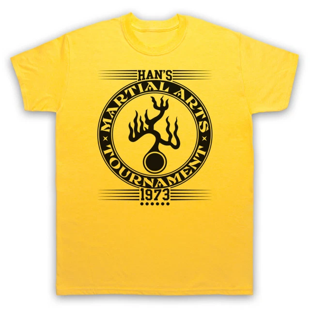 T-Shirt Da Uomo E Da Donna Han's Martial Arts Tournament Enter The Dragon Bruce