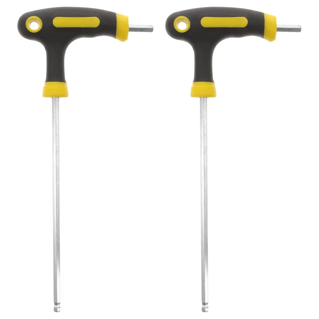 2 Piezas 6150 Acero Aleado Llave Mango en T Brazo Llave Hexagonal