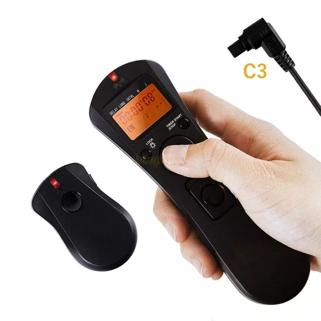 Wireless Timer Remote For Canon EOS 7D 6D 5D 5D Mark II III 50D 40D 1D