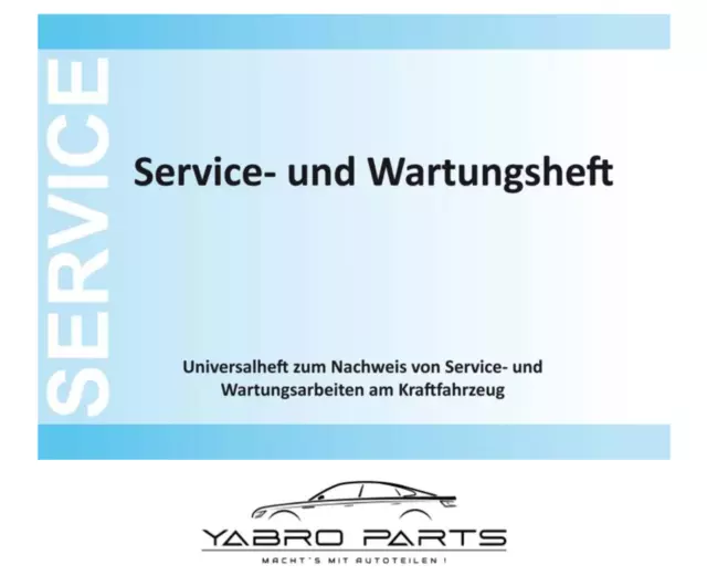 Inspektion Wartungsheft Service-Nachweis Universal Serviceheft Scheckheft KFZ