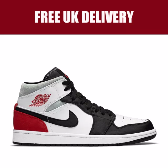 NIKE AIR JORDAN 1 Mid SE Union Black Toe Size 9.5 UK 852542