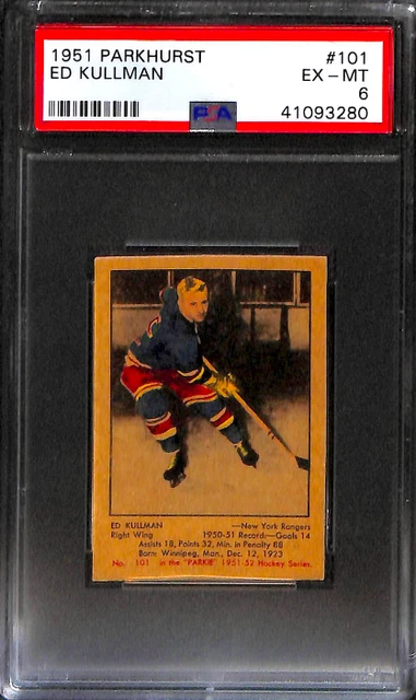 1951 Parkhurst #101 Ed Kullman Psa 6 41093280