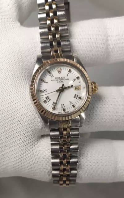 Ladies ROLEX Oyster Perpetual Datejust 2-Tone Gold Stainless Bracelet 26mm Watch Ladies ROLEX Oyster Perpetual Datejust 2-Tone Gold Stainless Bracelet 26mm Watch