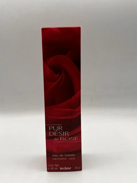 Eau De Toilette Yves Rocher Pur Désir De Rose – 60 Ml – Vaporisateur – Neuf (petits Défauts)