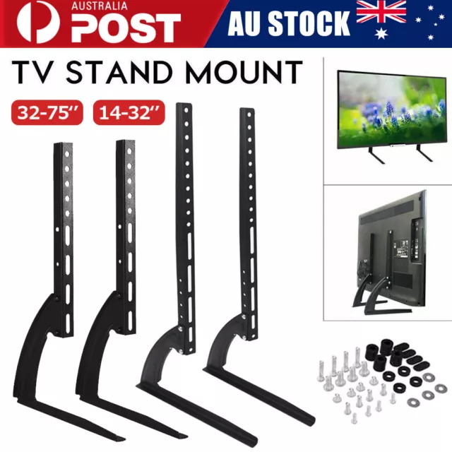 Universal 14-75'' TV Stand Bracket Legs Table Top Desktop  LCD LED Plasma Mount