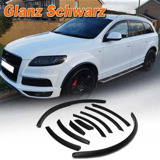 GLANZ SCHWARZ RADLÄUFE FELGENSCHUTZ FACKELN VERKLEIDUNG FÜR AUDI