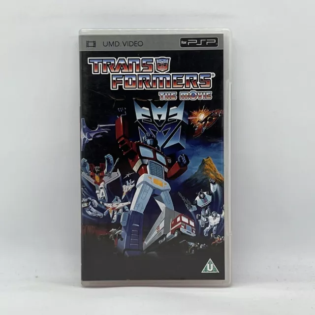 Transformers The Movie Optimus Prime Sony PSP PlayStation UMD Video Region 2